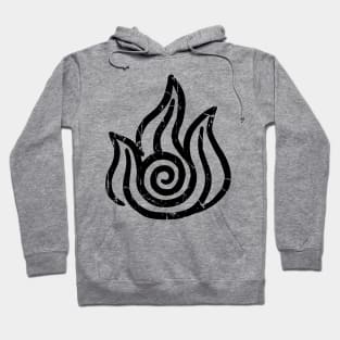 Fire black symbol Hoodie